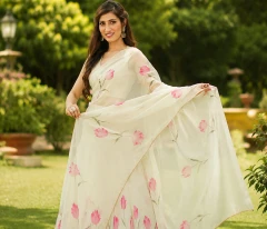 Pastel Green Organza Artisan Lehenga | a perfect traditional Indian Wedding Dress
